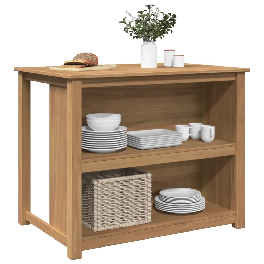 Isola da Cucina PANAMA 112x77x90 cm in Legno Massello di Pino CFW4706759
