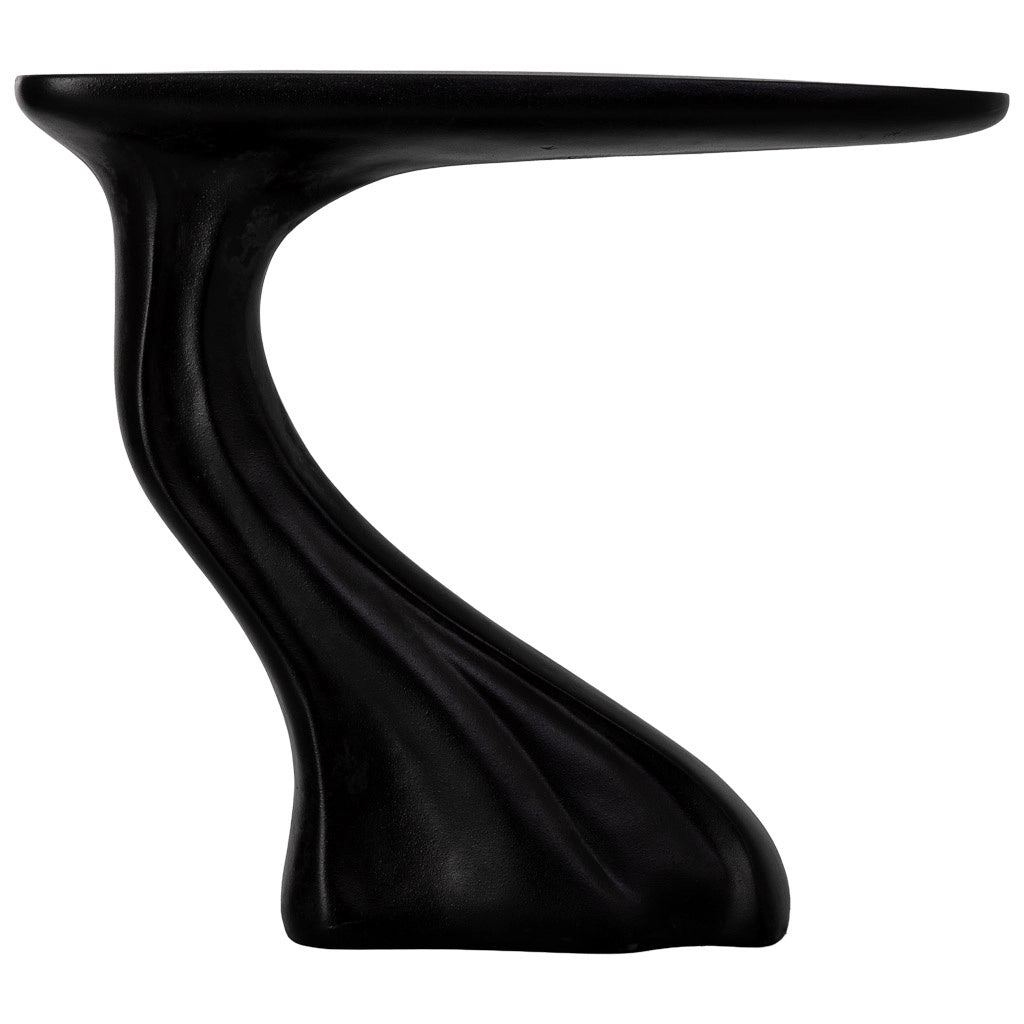 Mobile da ingresso in metallo nero e legno 98x26x85h cm