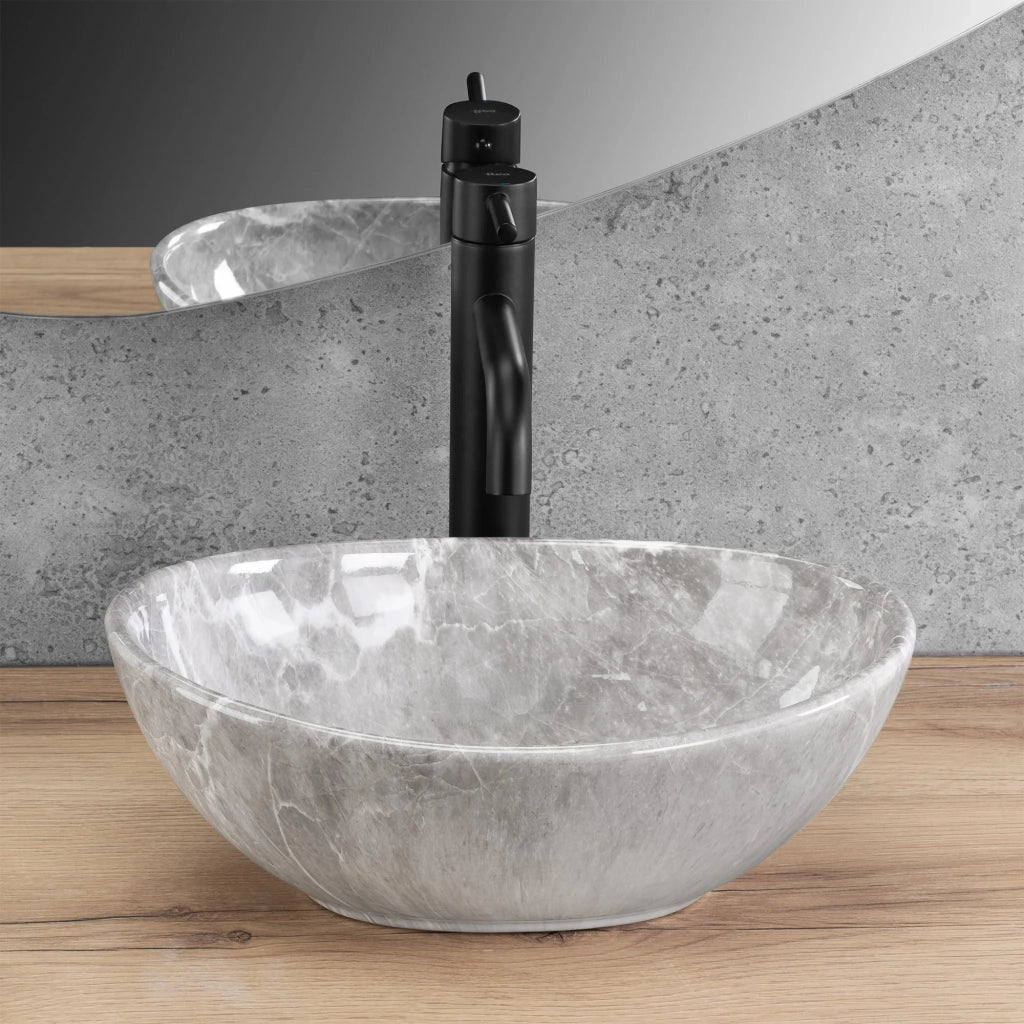 Lavabo Da Appoggio Rea Sofia Mini Grigio