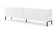 PORTA TV SURF 200 4D BIANCO OPACO GAMBE NERE