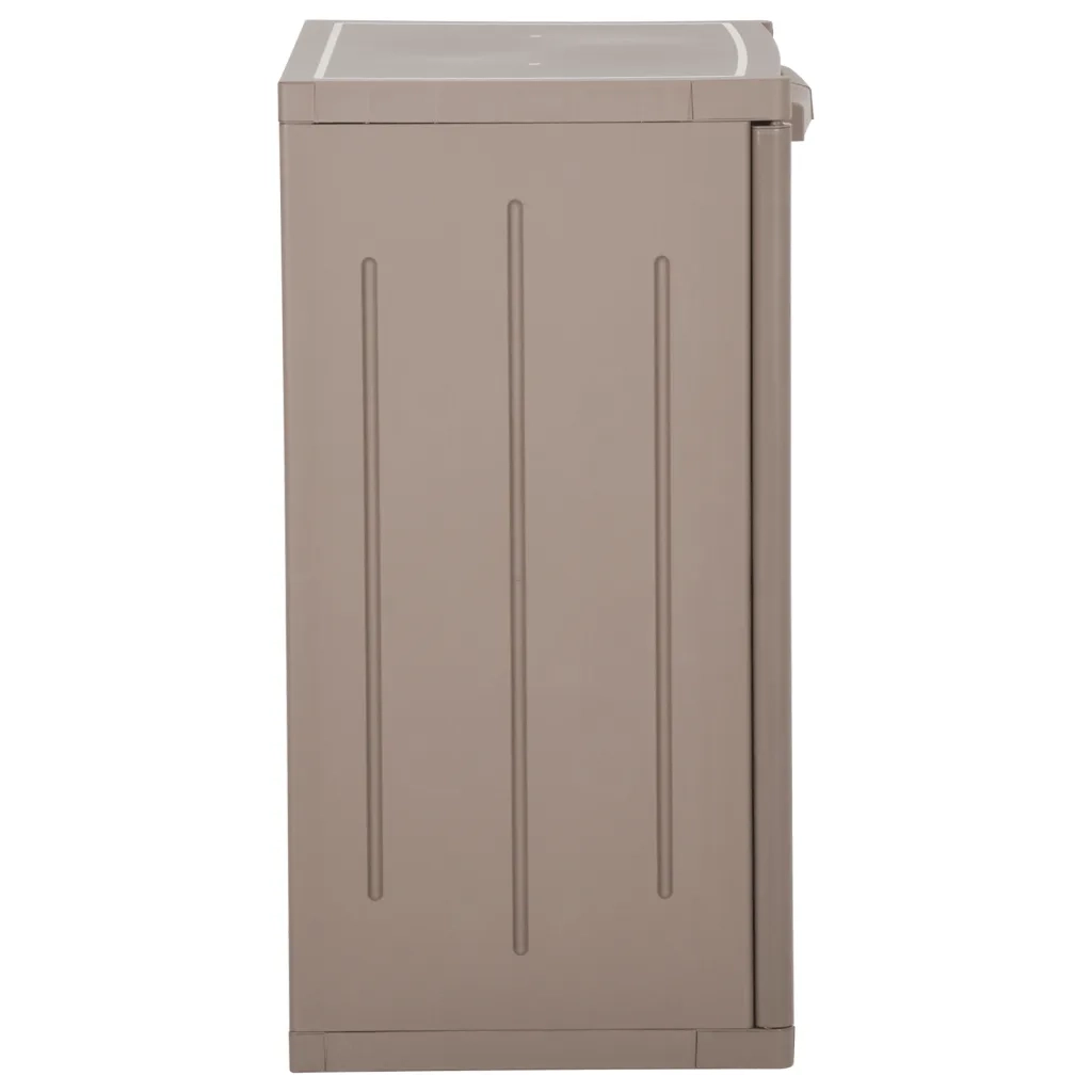 Armadio da Giardino Marrone 65x45x88 cm in PP Aspetto Legno 151239