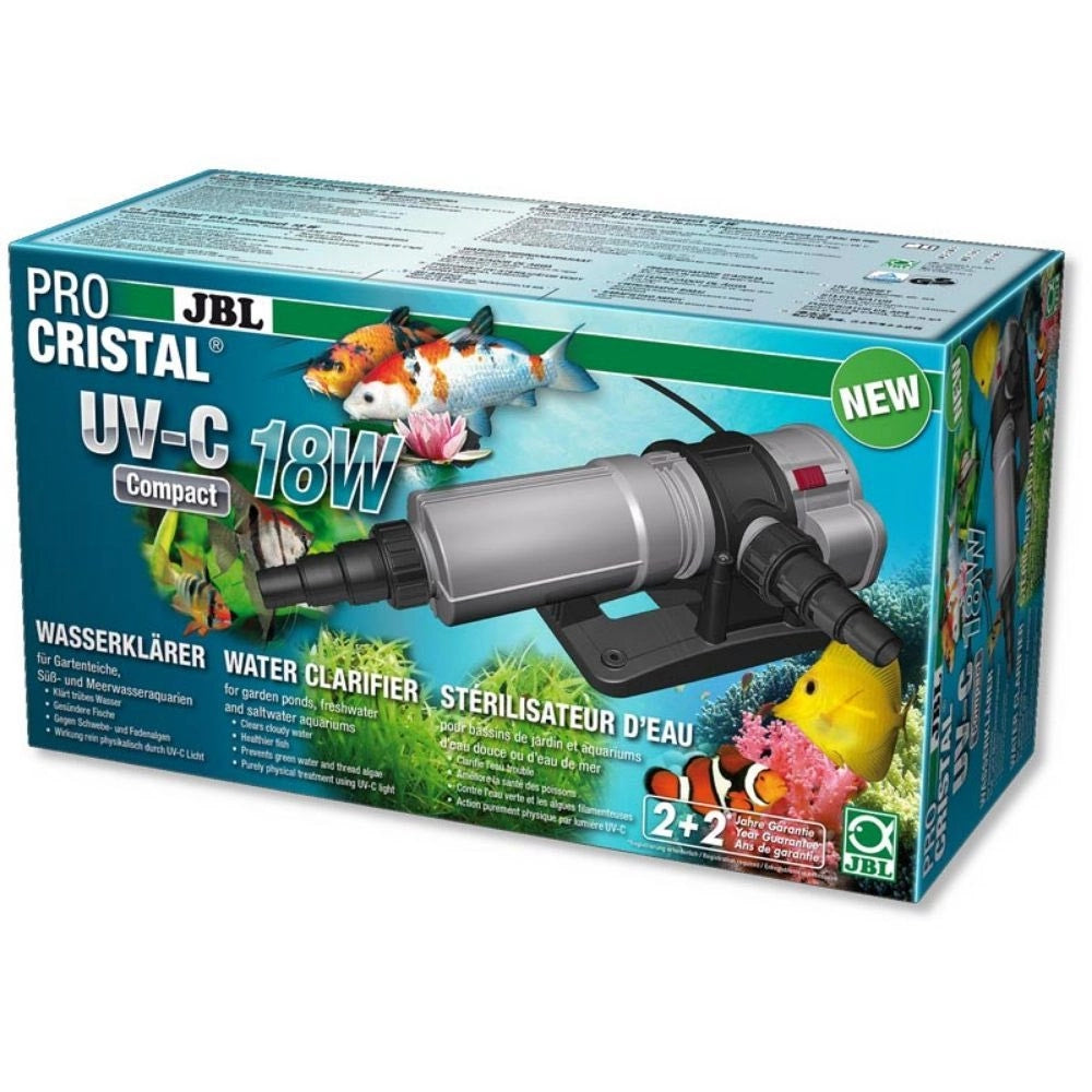 JBL ProCristal UV-C Compact Plus - sterilizzatore per acquari Wattaggio Riscaldatori e lampade terrario: 18W