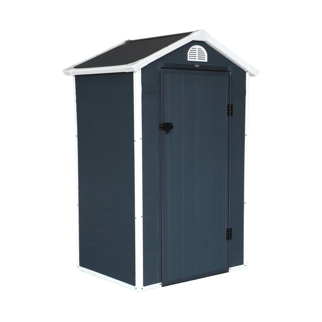 Casetta da giardino in plastica, struttura in alluminio, 1.39m²,