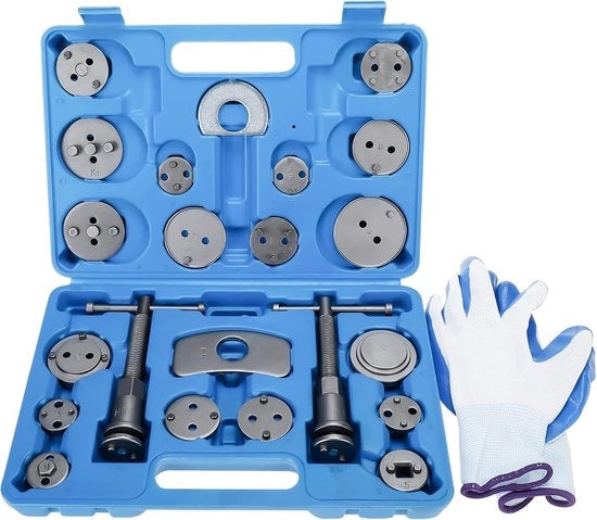 Set di regolazione del freno per aspiratori di freni - attacco di freno - aspiratore di freni - attrezzi - manutenzione dell'auto 22 pezzi