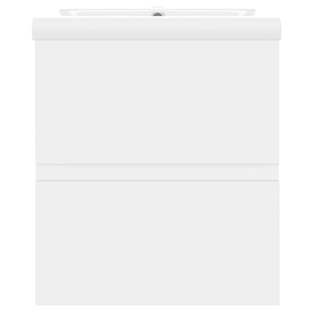 Mobile lavabo con vasca integrata 41 x 38,5 x 45 cm truciolare bianco 02_0006431