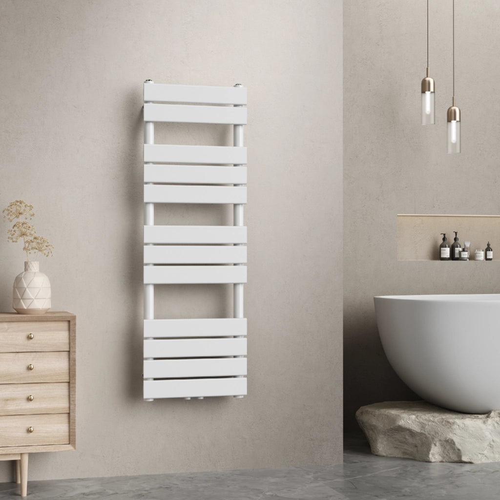 Scalda Asciugamani da Parete Voss ad Acqua Calda 120 x 40 cm Bianco [neu.haus]