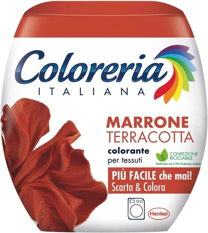 COLORERIA ITALIANA COLORANTE PER TESSUTI MARRONE TERRACOTTA 350G