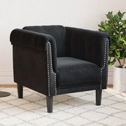 Poltrona Nera in Velluto 372570