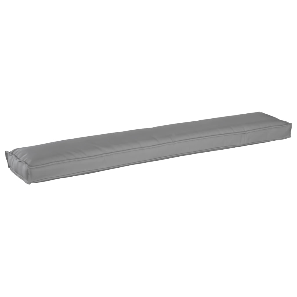Cuscini per pallet per panchina 2 pcs Grigio 200x40x8 cm Tessuto Oxford