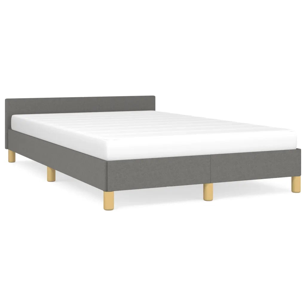 Giroletto senza Materasso Grigio Scuro 120x190 cm in Tessuto