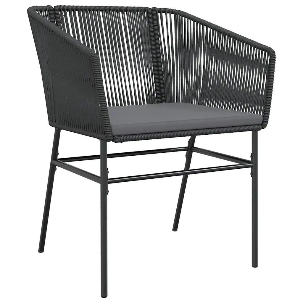 Set da Pranzo da Giardino con Cuscini 5 pz | Set Salotto da Giardino Polyrattan Vetro