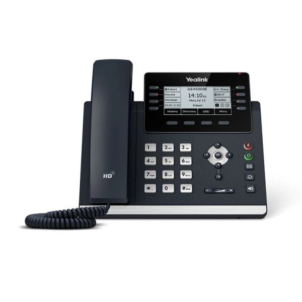 Yealink sip-t43u telefono ip grigio 12 linee lcd wi-fi