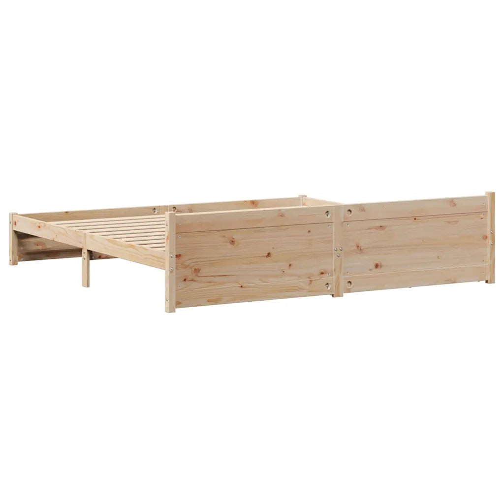 Letto senza Materasso 200x200 cm in Legno Massello di Pino 3301696