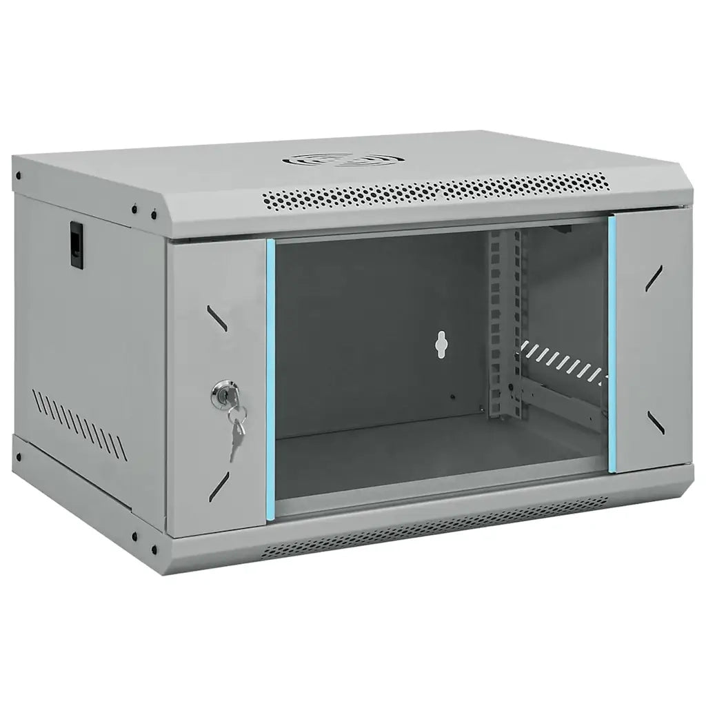 vidaXL Armadietto di rete Grigio 53 x 45 x 30 cm Acciaio