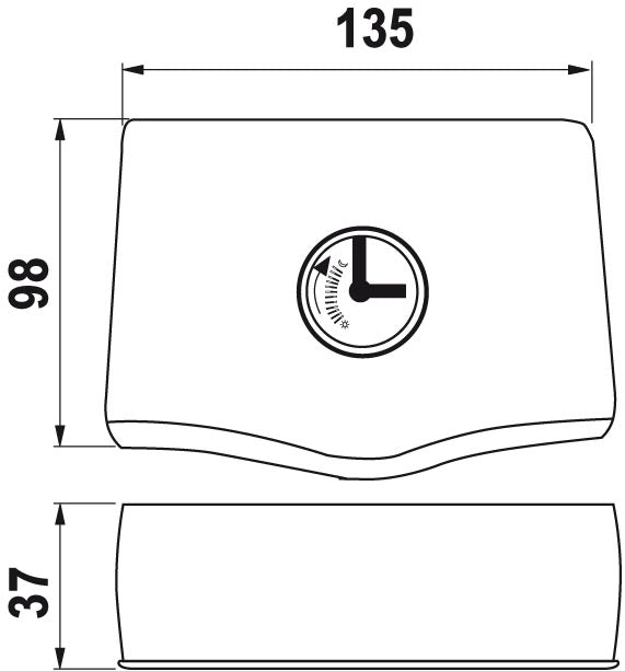 CRONOTERMOSTATO BATTERY ELECTRONIC GIORNALIERO Watts