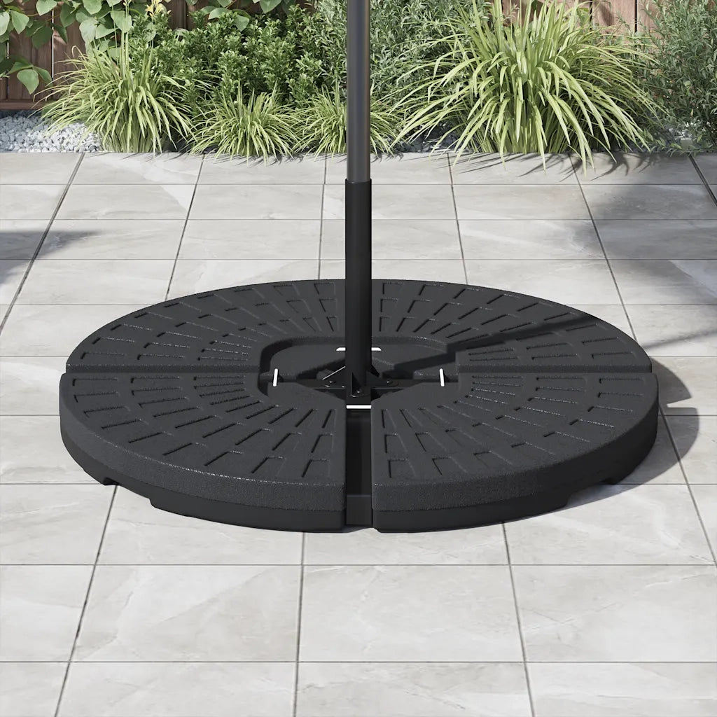 Base per Ombrellone a Forma di Ventaglio 4 pz Nero CFW6891548