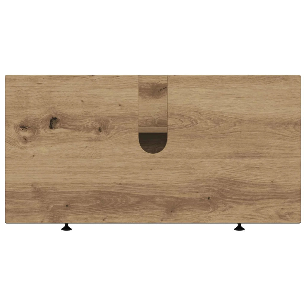 Armadio per Lavabo da Bagno EDE Rovere Artigianale 895924
