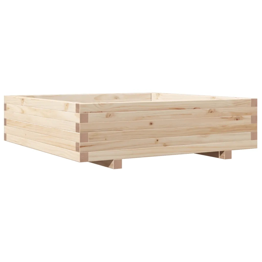 Fioriera da Giardino 90x90x26,5 cm in Legno Massello di Pino 847313