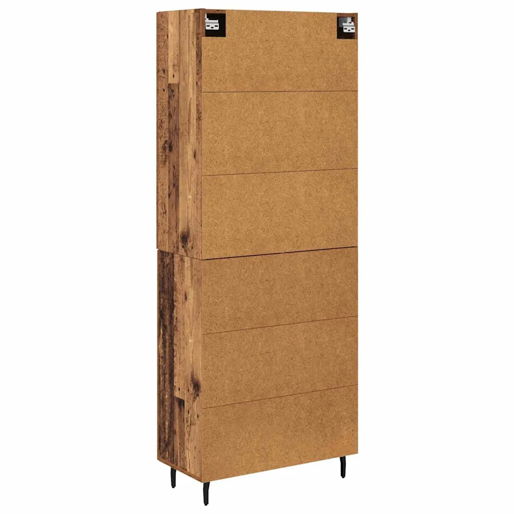 Credenza 2 pz | Madia | Buffet da pranzo | Armadio da pranzo Legno vecchio Legno multistrato