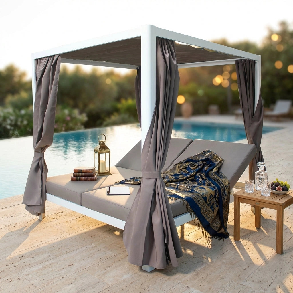 Gazebo Letto in Alluminio cm 209x188x206 - RICH