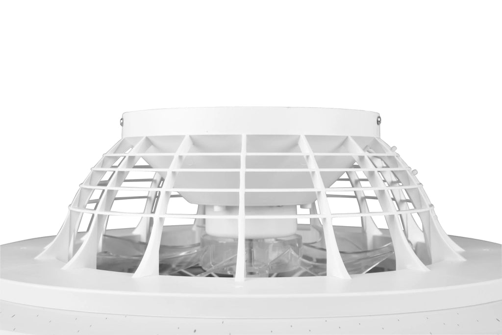 Plafoniera Ventilatore da Interno a led in PLASTICA Titanio