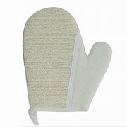 Trade Shop - Guanto Doccia Bagno Esfoliante Cura Pulizia Della Pelle Corpo 21 Cm Bianco 79660 -
