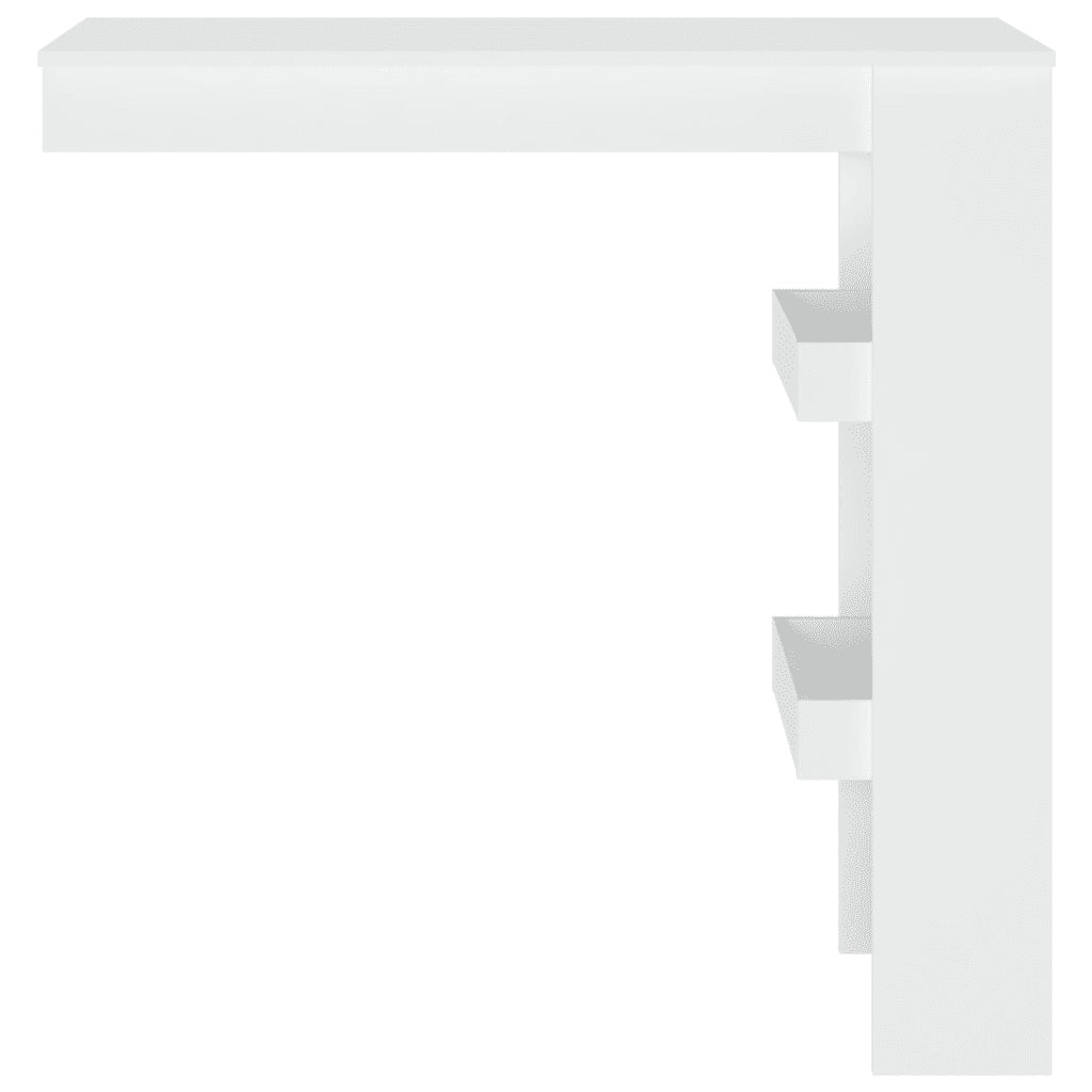 Bancone da Muro Bianco 102x45x103,5 cm in Legno Compensato cod mxl 14463