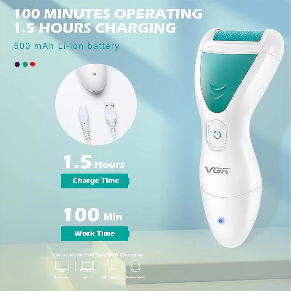 Trade Shop - Vgr V-812 Rimuovi Calli Professionale Impermeabile Kit Pedicure Pro -