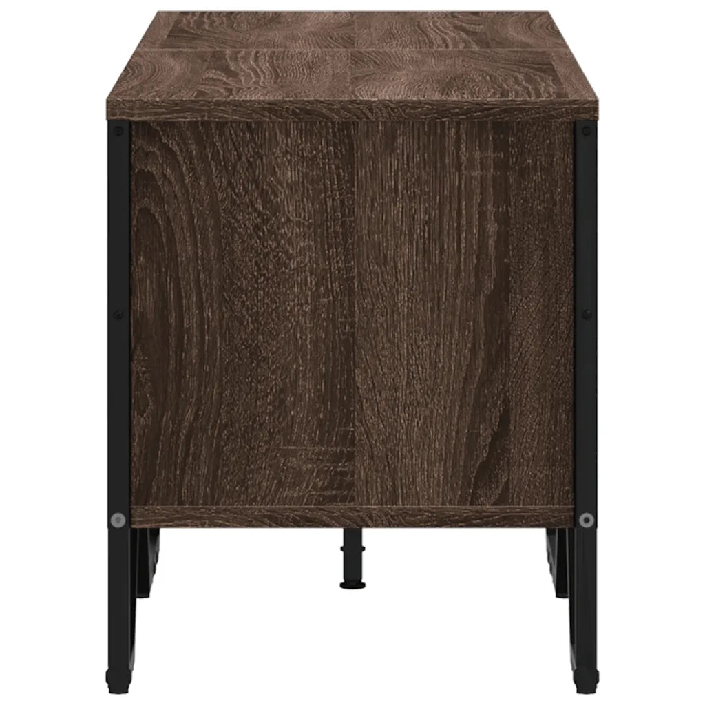 Mobile Porta TV Rovere Marrone 122x34x41cm in Legno Multistrato
