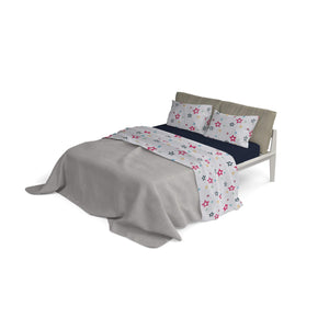 Set Lenzuola Singolo con Stampa Sopra Sotto e Federe Superstar