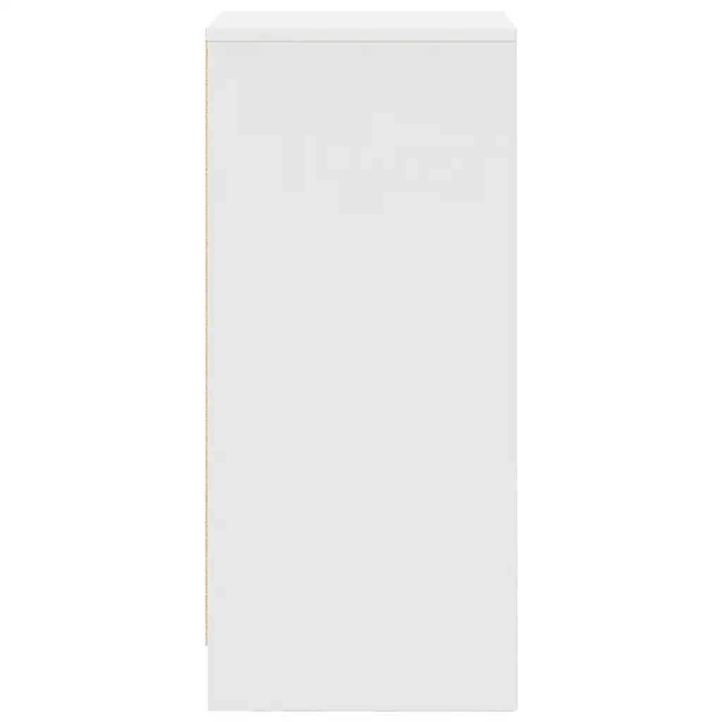 Credenza Bianca 29,5x34x76 cm in Legno Multistrato