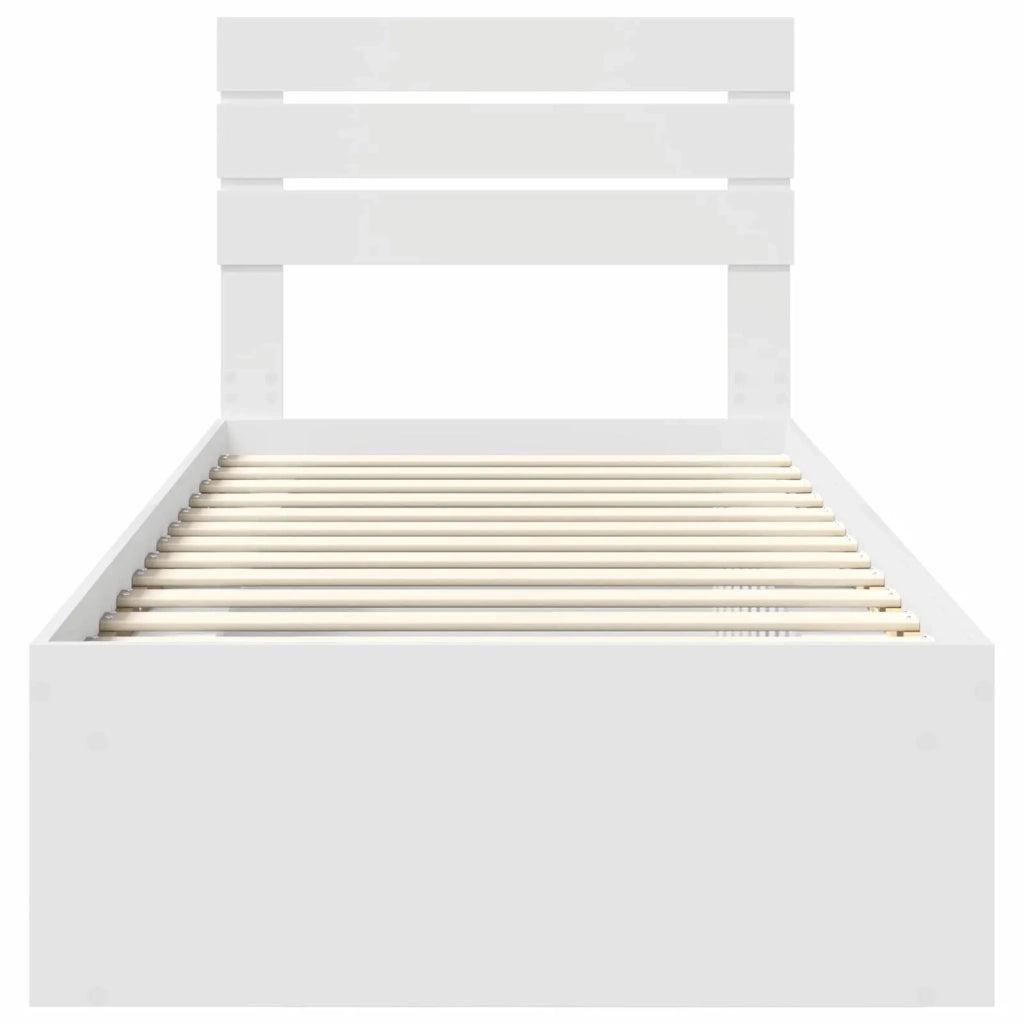 Struttura del letto Bianco 100 x 200 cm Pino massello 3411447