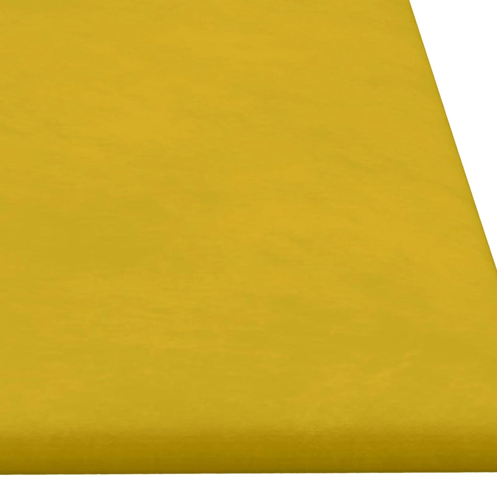 Testiera da Parete 12 pcs Giallo Velluto 42046505
