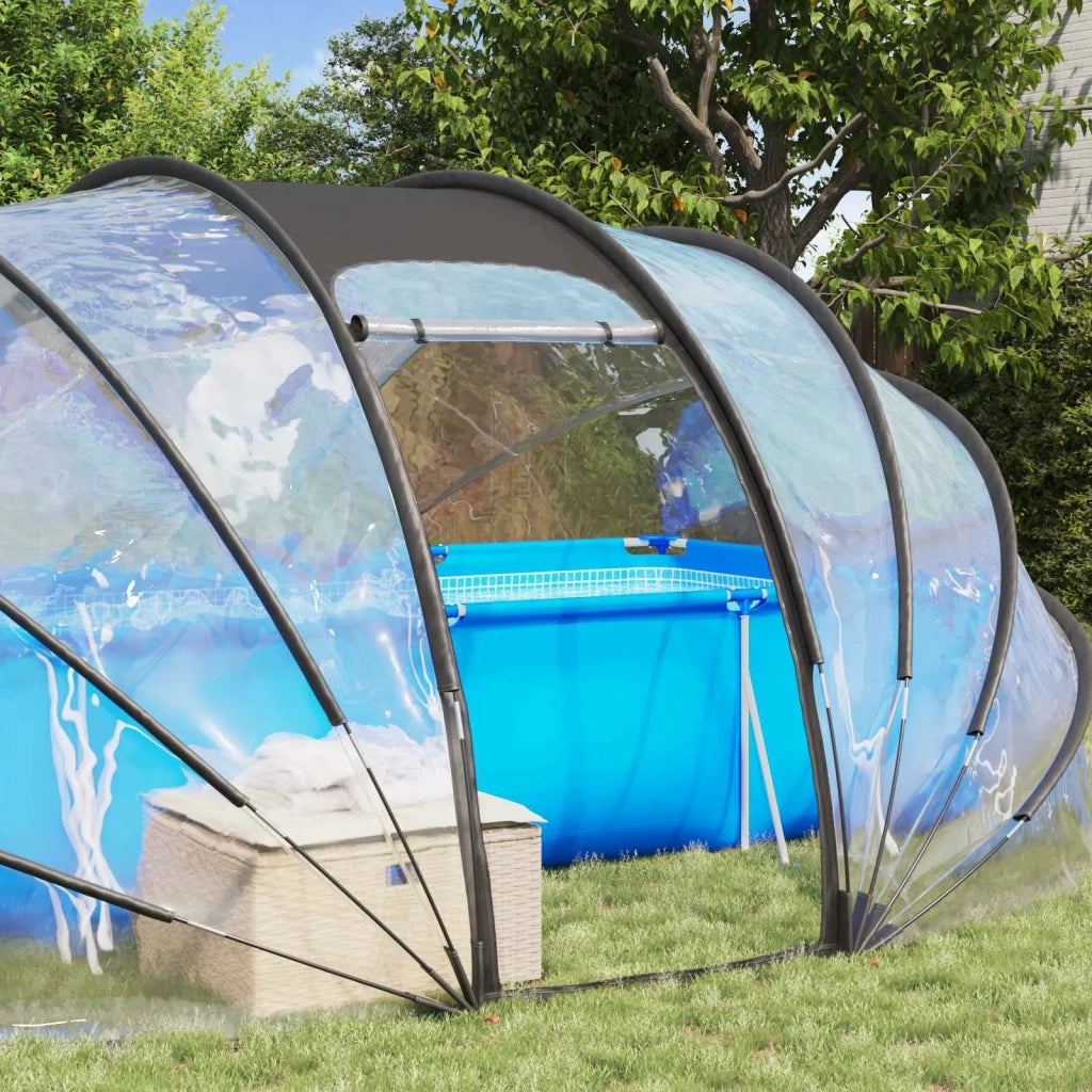 Tenda da piscina a cupola Trasparente 538 x 440 x 204 cm PVC 42001139