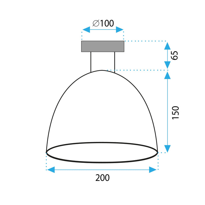 Lampada Da Soffitto APP1303-1C Black