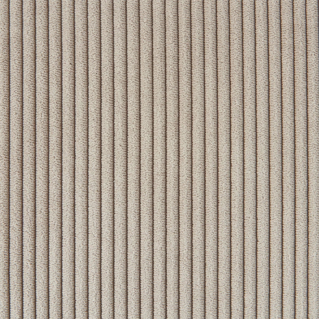 Divano angolare sinistro in velluto a coste, 3 posti, beige
