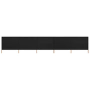 Paravento a 5 Pannelli in Tessuto 600x160 cm Nero cod mxl 54575