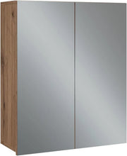 Specchio contenitore bagno Takumi, Artigiano, 60 x 70 cm con 3 scomparti chiusi, per la conservazione e l'organizzazione degli accessori da bagno