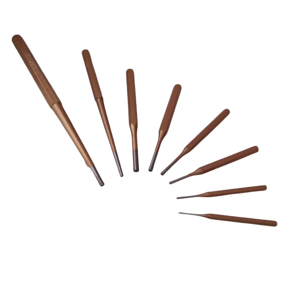 SET 14 SCALPELLI CACCIASPINE SCALPELLO PUNZONI BULINO PIATTI PUNTE ACCIAIO