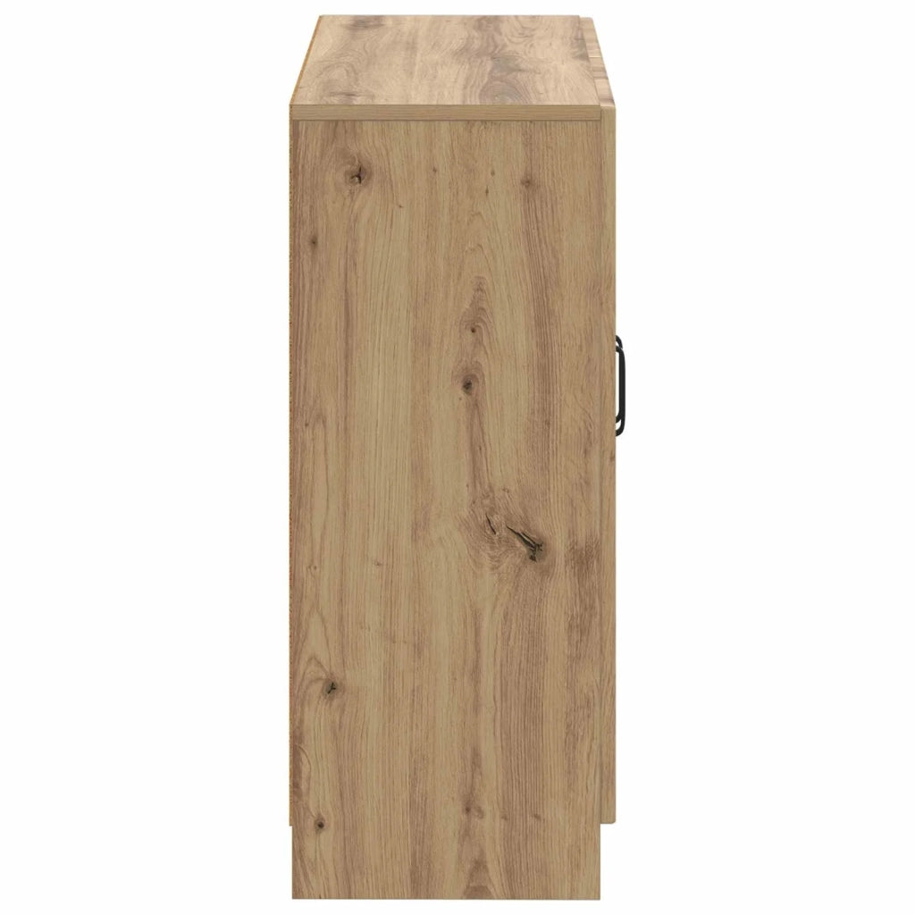 Mobiletto da Bagno UTRECHT Rovere Artigianale 59,5 x 31 x 77 cm 897724