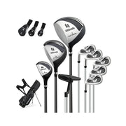 Set completo di mazze da golf per mancini sacca da golf 83 x 51 x 96 cm potente driver da 460 CC pratico e leggero poliestere nero 20_0011754