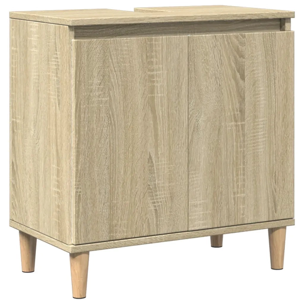 Mobile Lavabo Rovere Sonoma 58x33x60 cm in Legno Multistrato 847407
