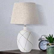 Baha, Lampada da Tavolo Necessaria 1 Lampadina, Bianco