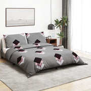 Set Copripiumino Grigio 200x220 cm in Cotone 136472
