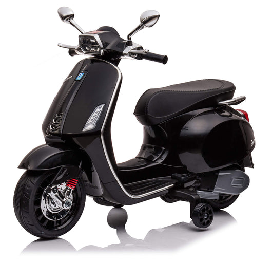 Scooter Elettrico per Bambini Licenza Ufficiale Piaggio Vespa 12V 4,5Ah Nero
