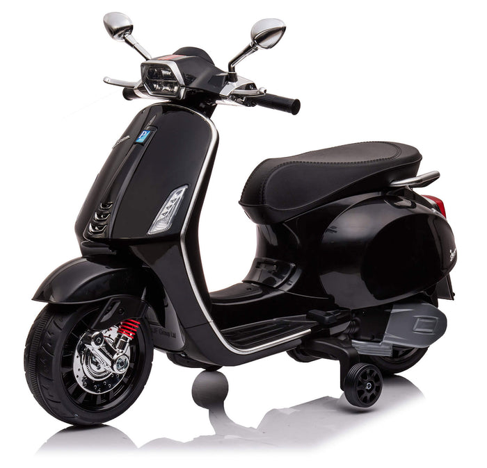 Scooter Elettrico per Bambini Licenza Ufficiale Piaggio Vespa 12V 4,5Ah Nero