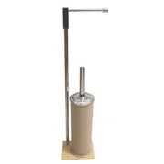 PIANTANA CON PORTAROTOLO E SCOPINO EASY BEIGE OPACO - 500046 