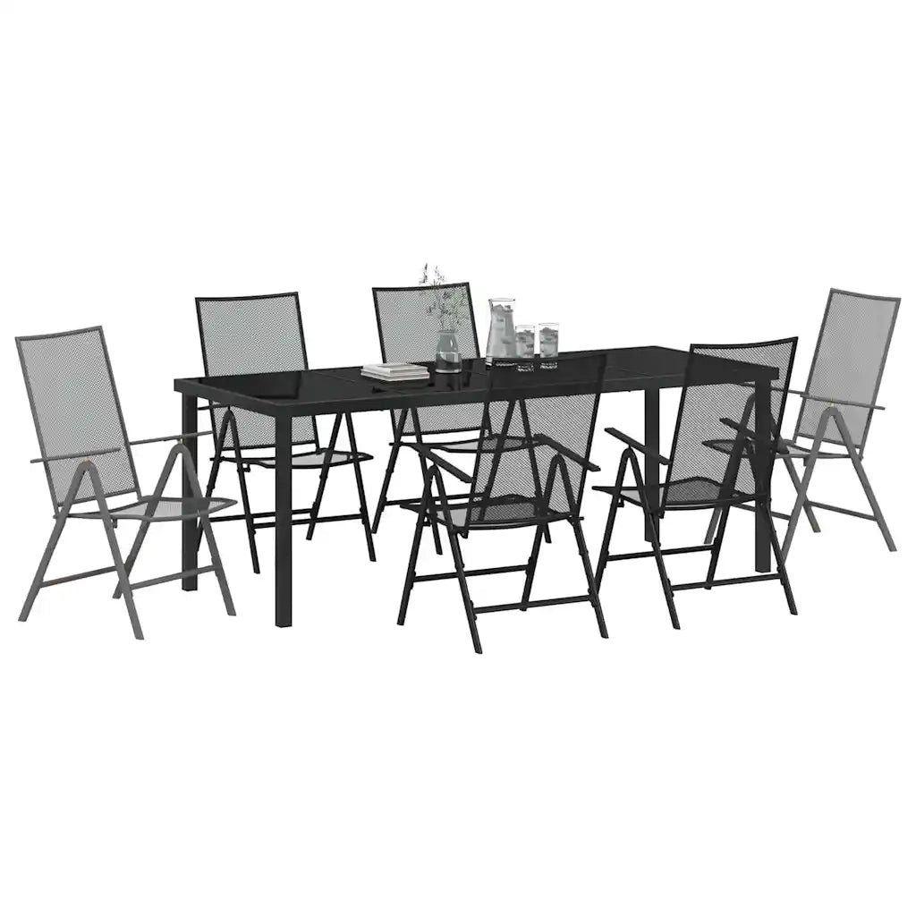 Set da Pranzo per Giardino 7 pcs Antracite 3379294