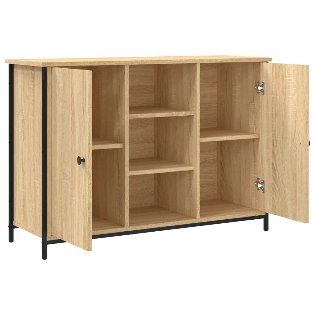 Credenza-Buffet-Armadio da cucina Rovere Sonoma 100x35x70 cm in Legno Multistrato