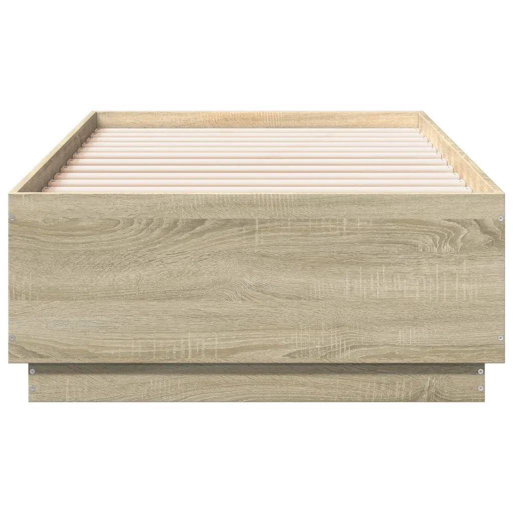 Giroletto Luci LED Rovere Sonoma 75x190 cm in Legno Multistrato